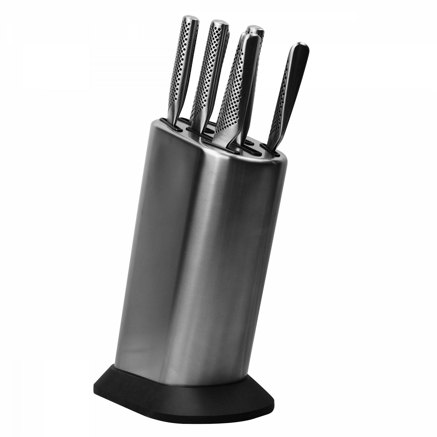 Global Zestaw noży w gładkim bloku 8 częściowy