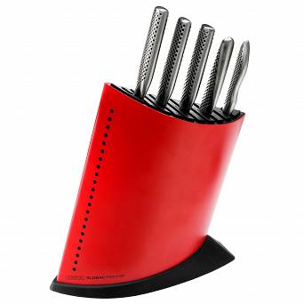 Global GKB-52CR Komplet 5 noży w bloku