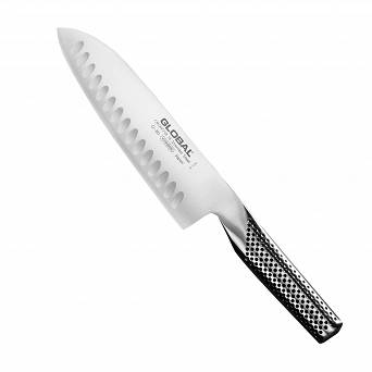 Global G-80 Żłobiony Nóż Santoku 18 cm