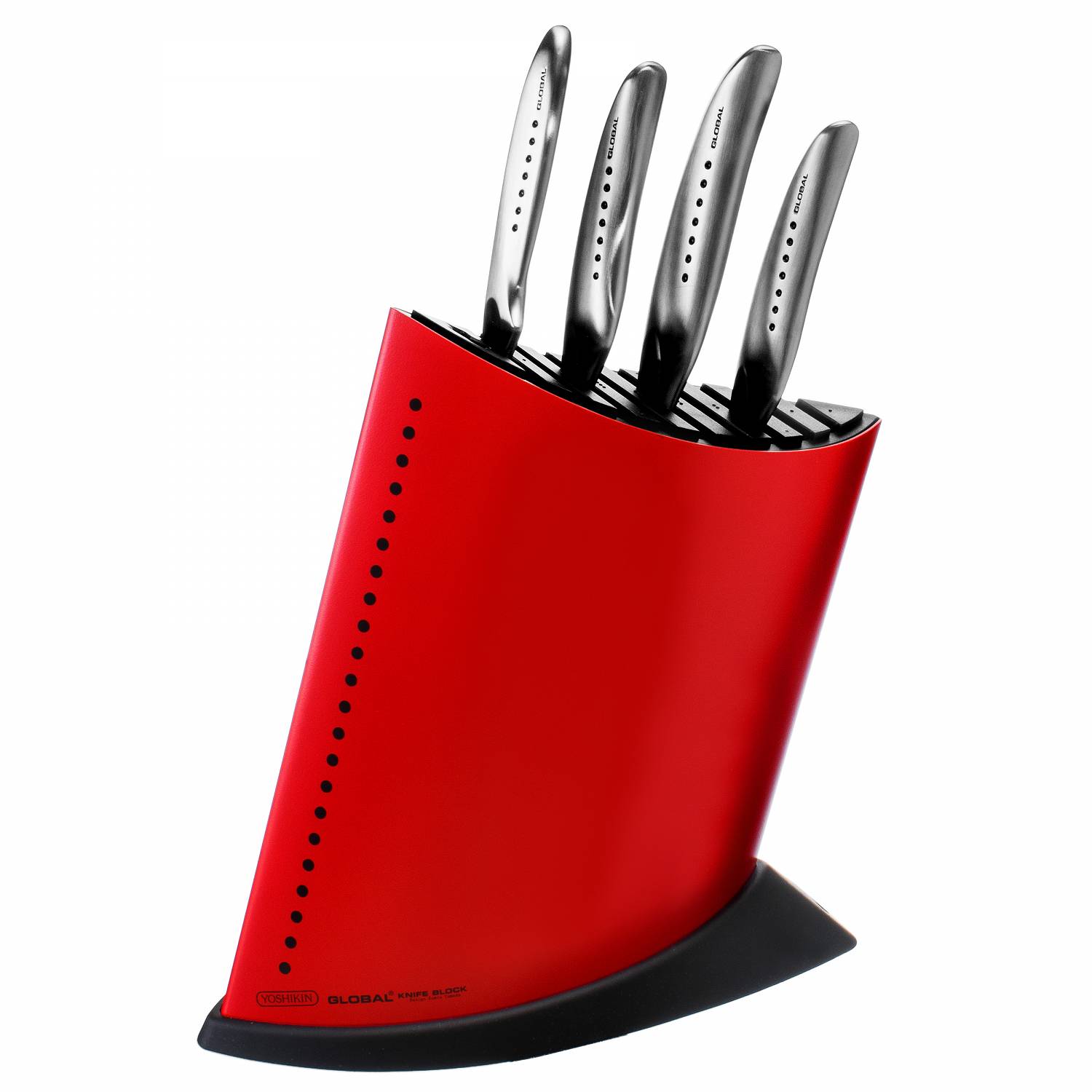 Global SAI GKB-52CR Komplet 4 noży w bloku