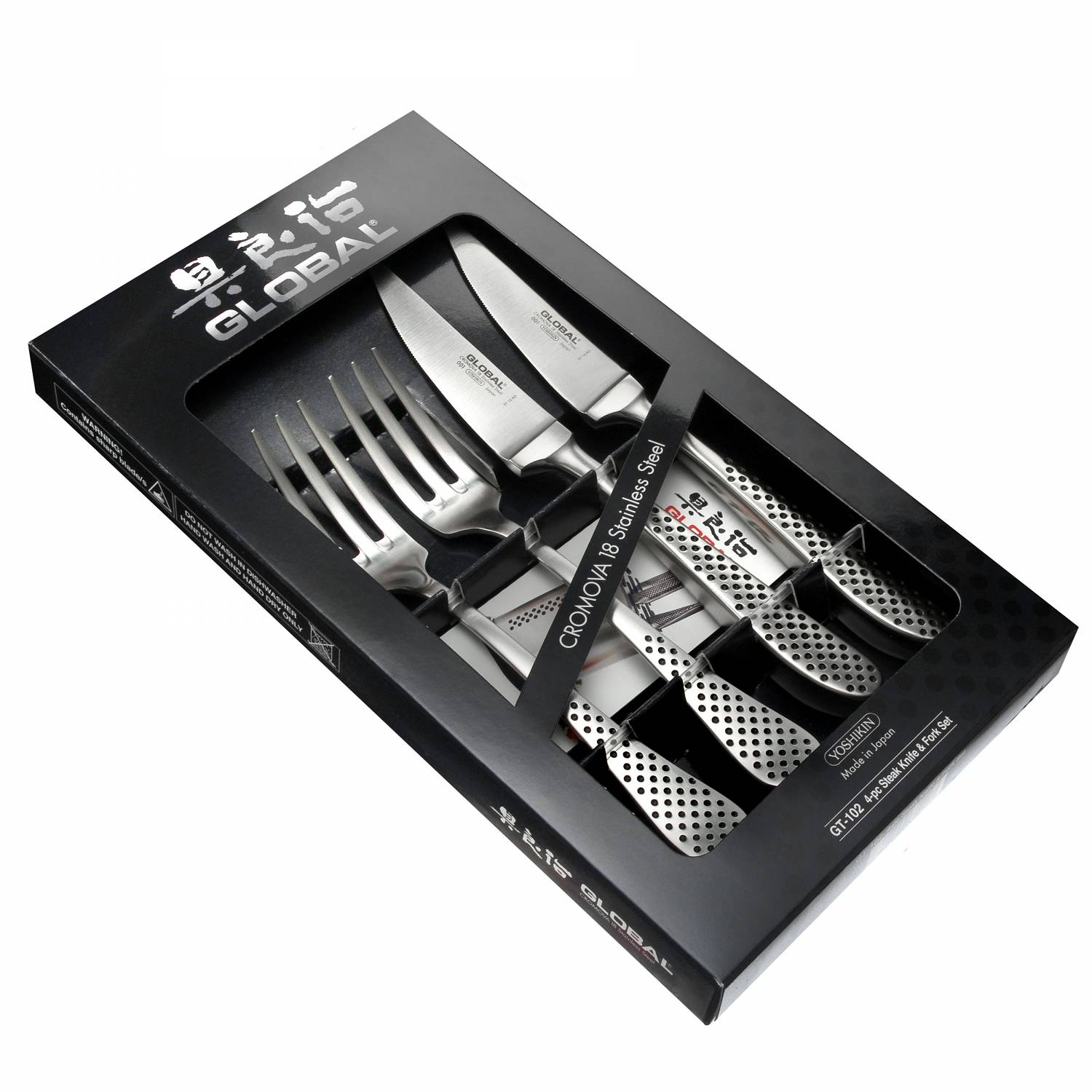 Global GT-102 Zestaw do steków 4-częściowy