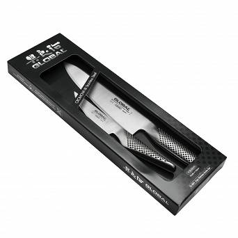 Global G-201 Zestaw 2 noży: G-2 + GS-1