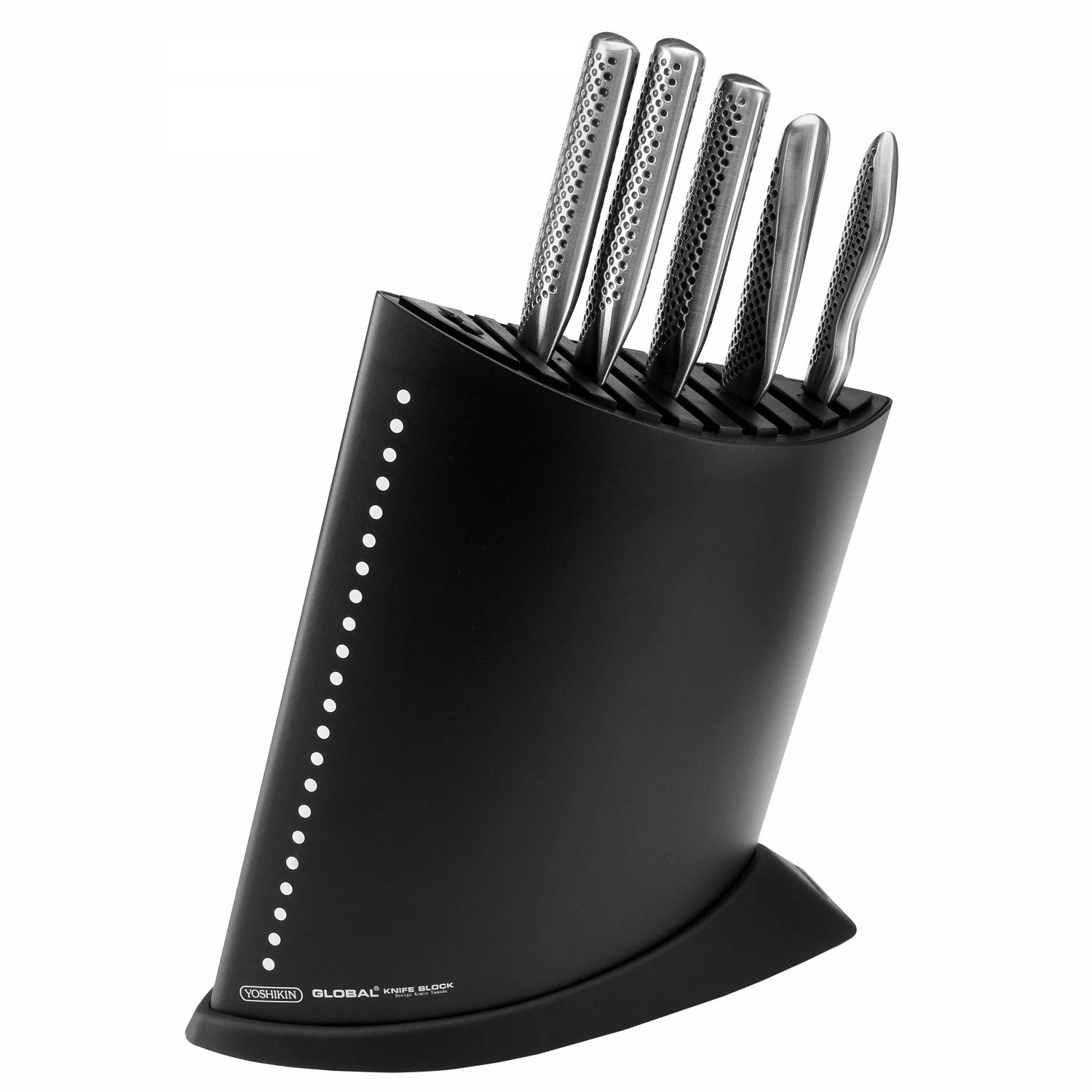 Global GKB-52CB Komplet 5 noży w bloku