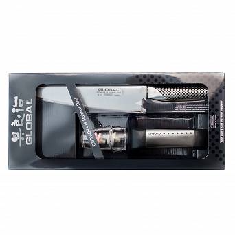 Global G-291/SB Zestaw Starter Nóż Global G-2 + ostrzałka