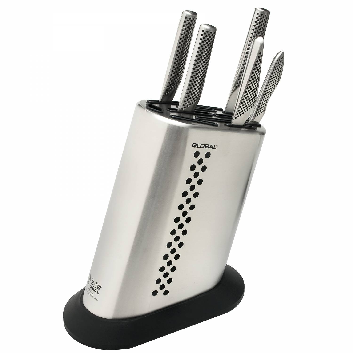 Global 835BD_SET5 Komplet 5 noży w bloku