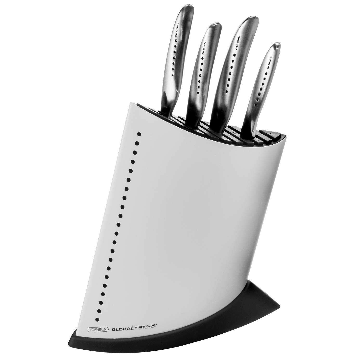 Global SAI GKB-52CW Komplet 4 noży w bloku